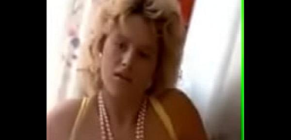  RETRO blond with huge tits